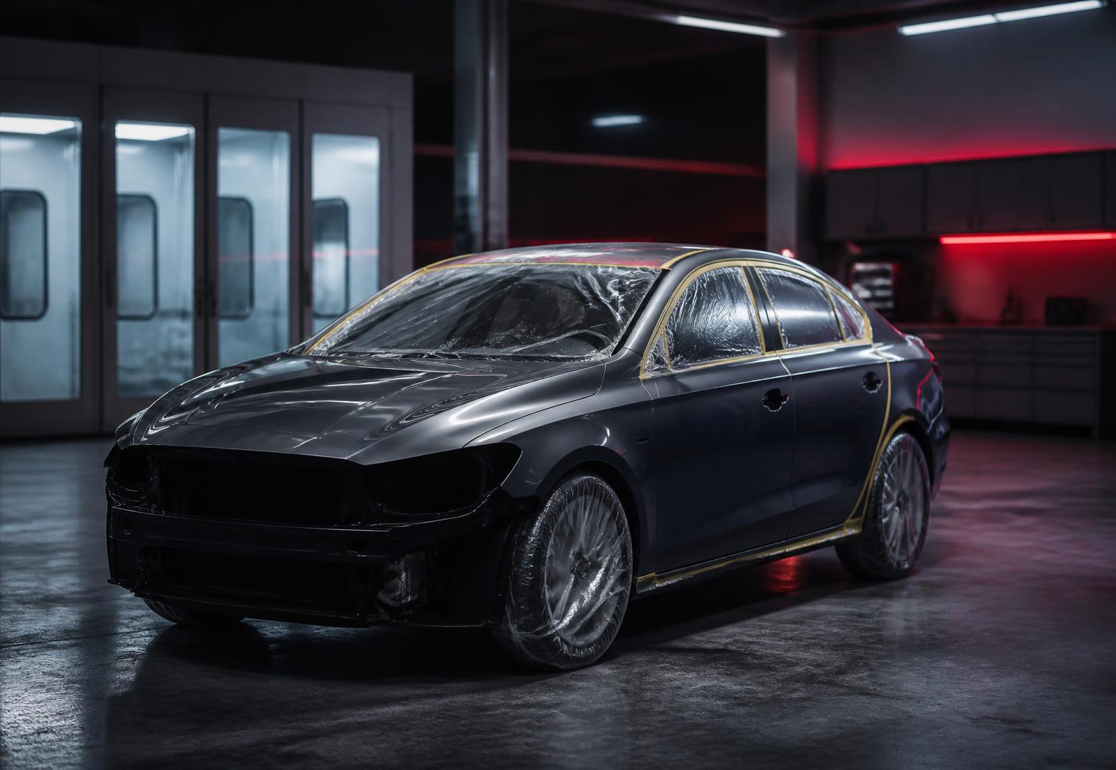 Immagine illustrativa di un reparto carrozzeria moderno